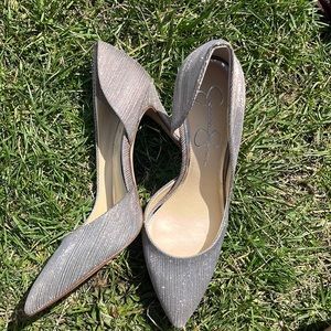 Jessica Simpson Silver Heels